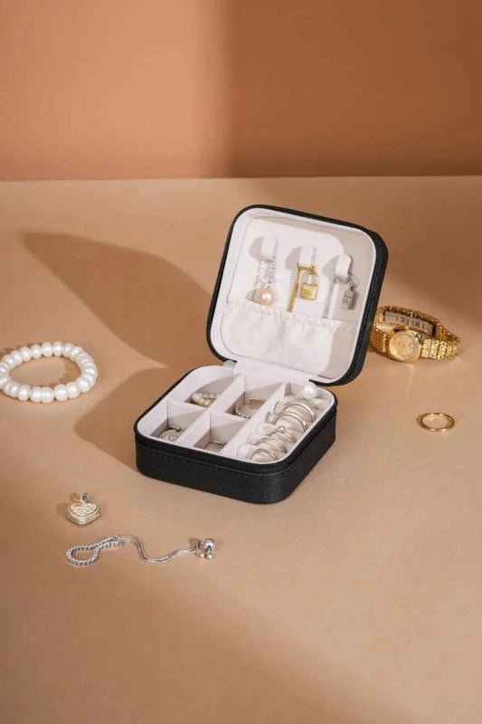 PU Leather Square Jewelry Box - ShalayeFashion