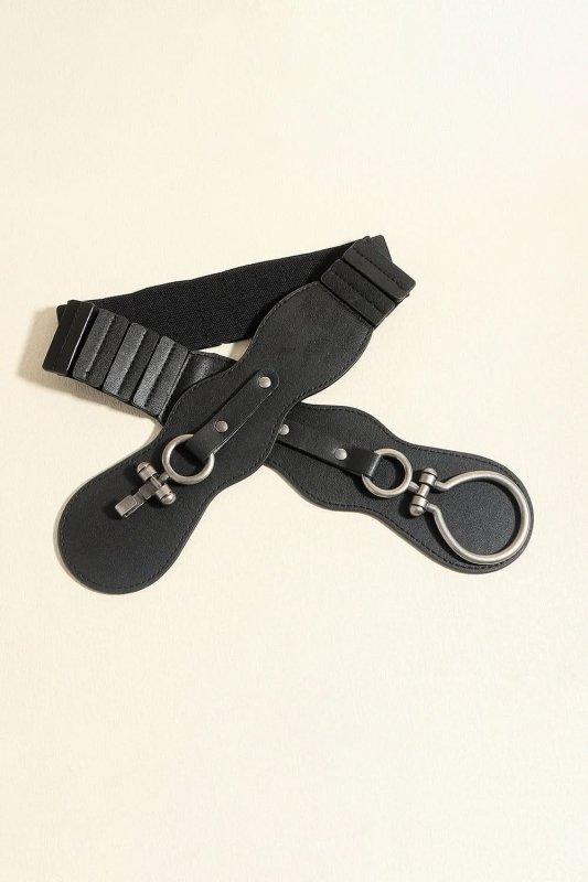 PU Leather Zinc Alloy Buckle Belt - ShalayeFashion