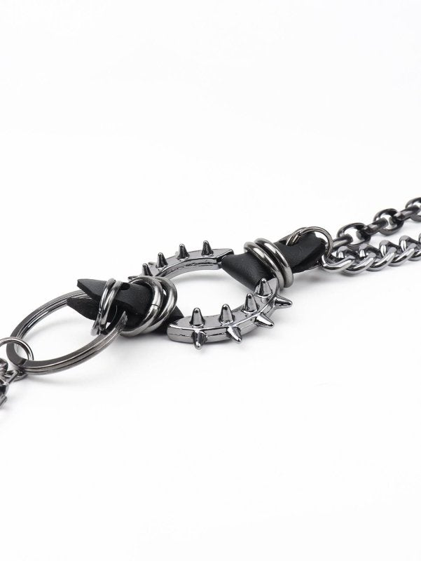 Punk Aluminium Chain Belt - ShalayeFashion