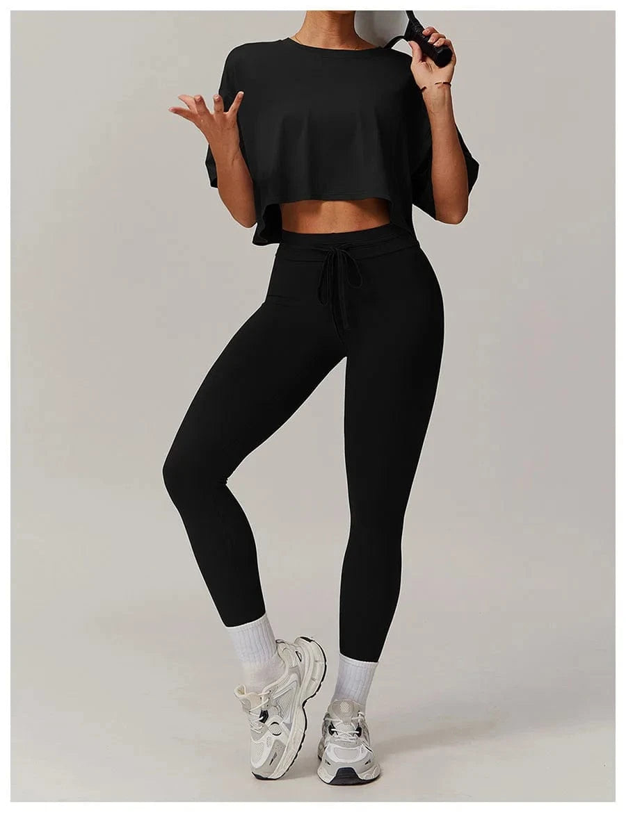 Push Up Sports Bra Set Women Yoga - ShalayeFashion