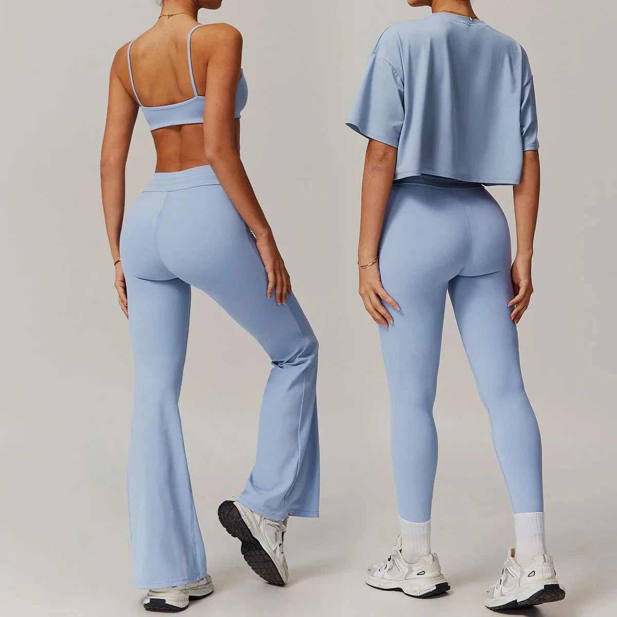 Push Up Sports Bra Set Women Yoga - ShalayeFashion