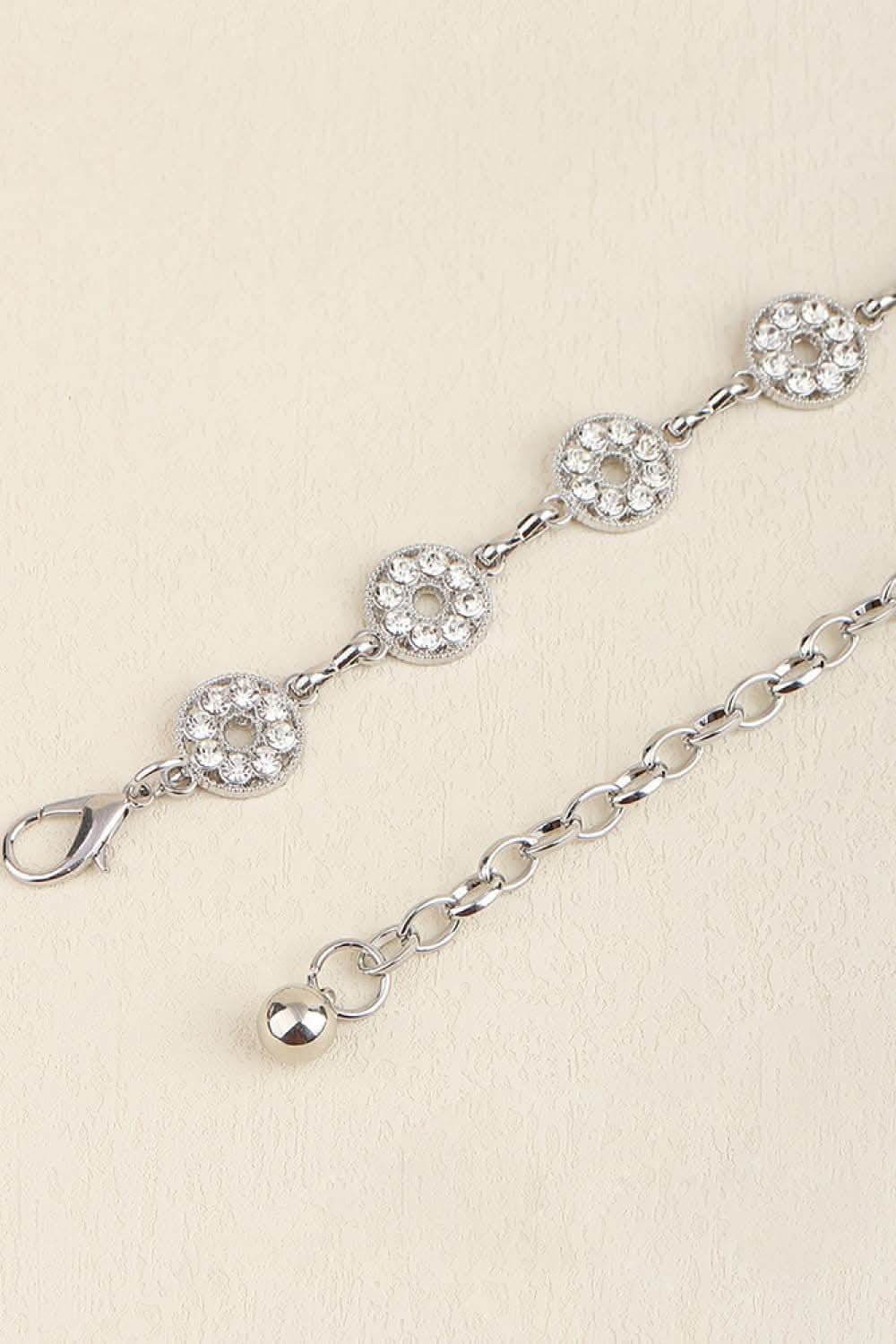 Rhinestone Decor Zinc Alloy Belt - ShalayeFashion