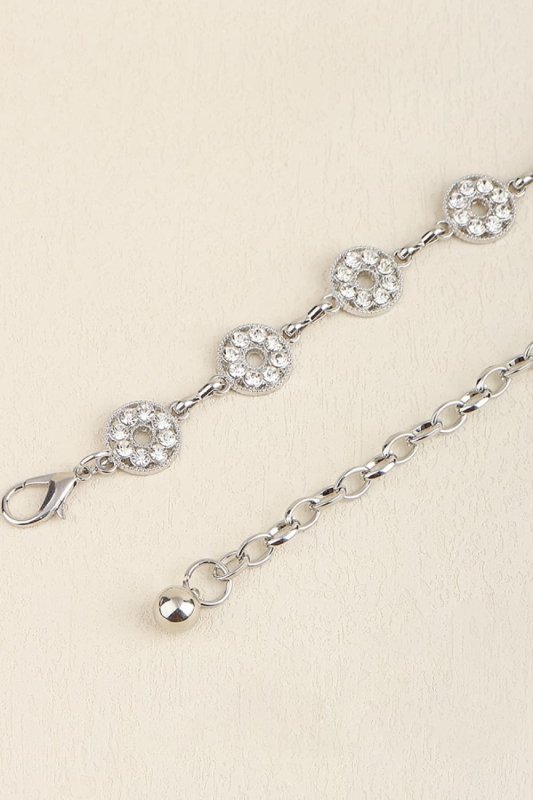 Rhinestone Decor Zinc Alloy Belt - ShalayeFashion