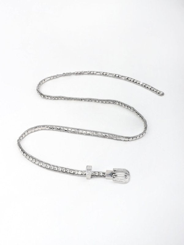 Rhinestone Metal Belt - ShalayeFashion