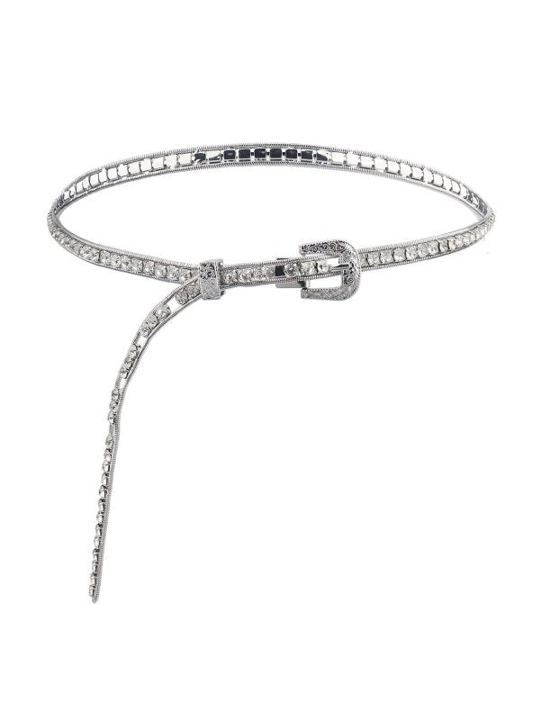 Rhinestone Metal Belt - ShalayeFashion
