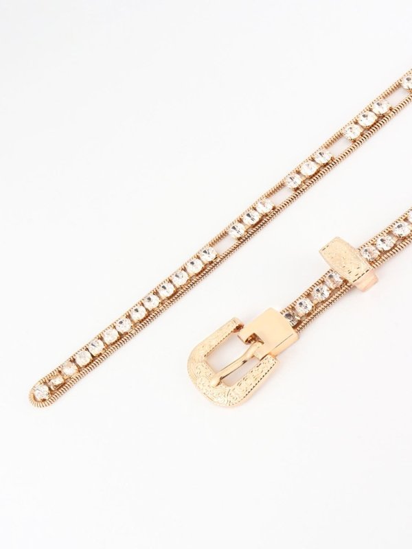 Rhinestone Metal Belt - ShalayeFashion