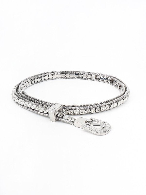 Rhinestone Metal Belt - ShalayeFashion