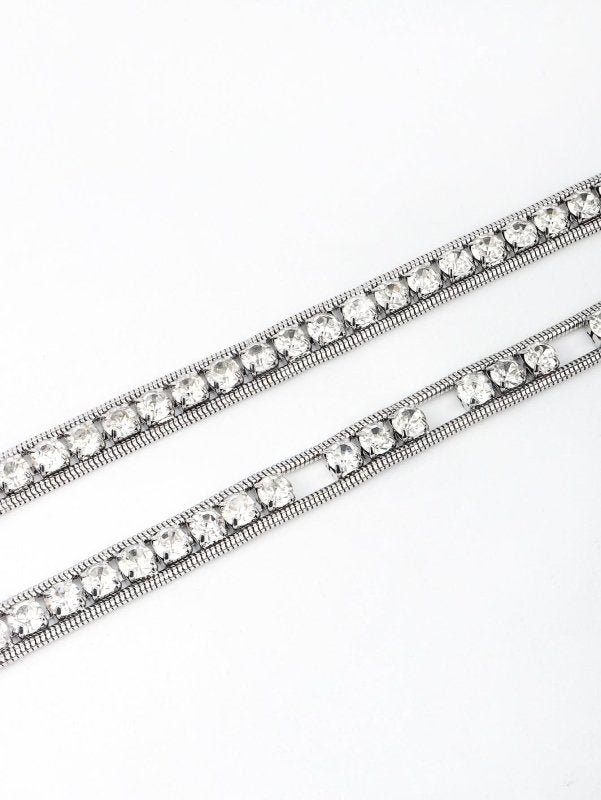 Rhinestone Metal Belt - ShalayeFashion