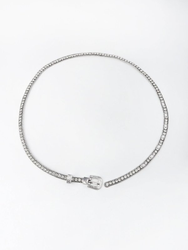 Rhinestone Metal Belt - ShalayeFashion