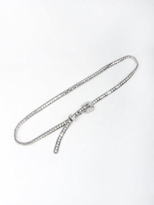Rhinestone Metal Belt - ShalayeFashion
