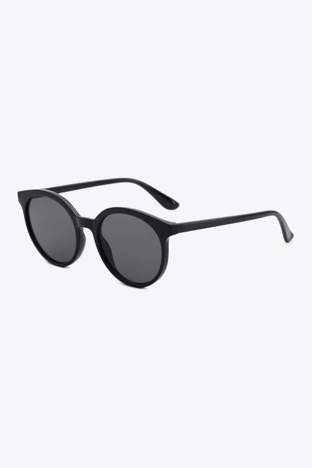 Round Full Rim Polycarbonate Frame Sunglasses - ShalayeFashion
