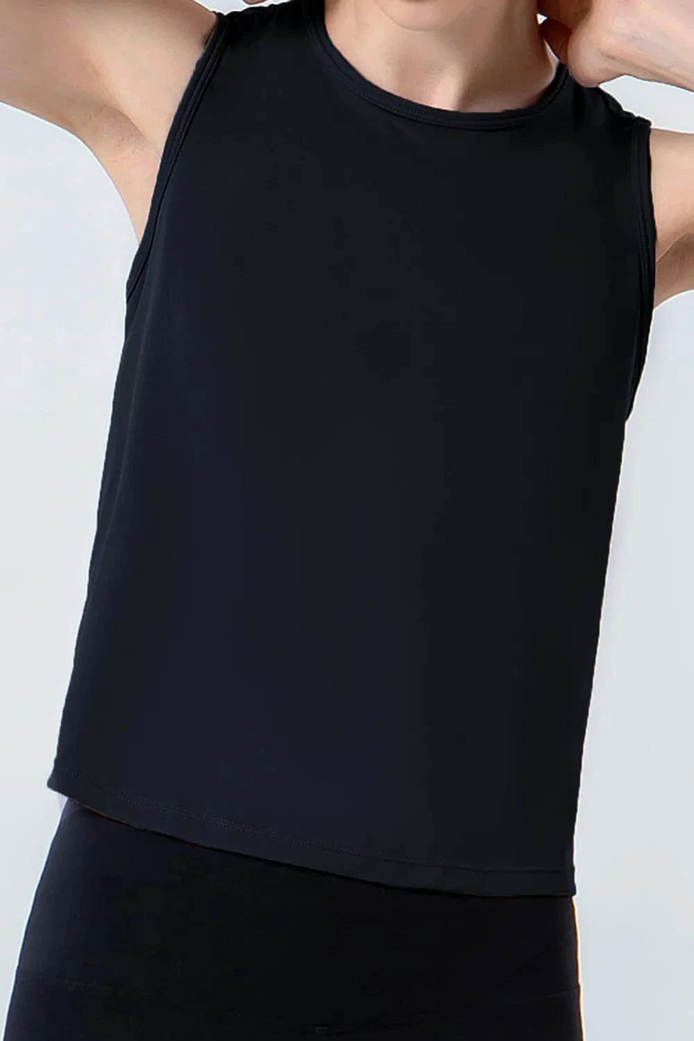 Round Neck Active Tank - ShalayeFashion