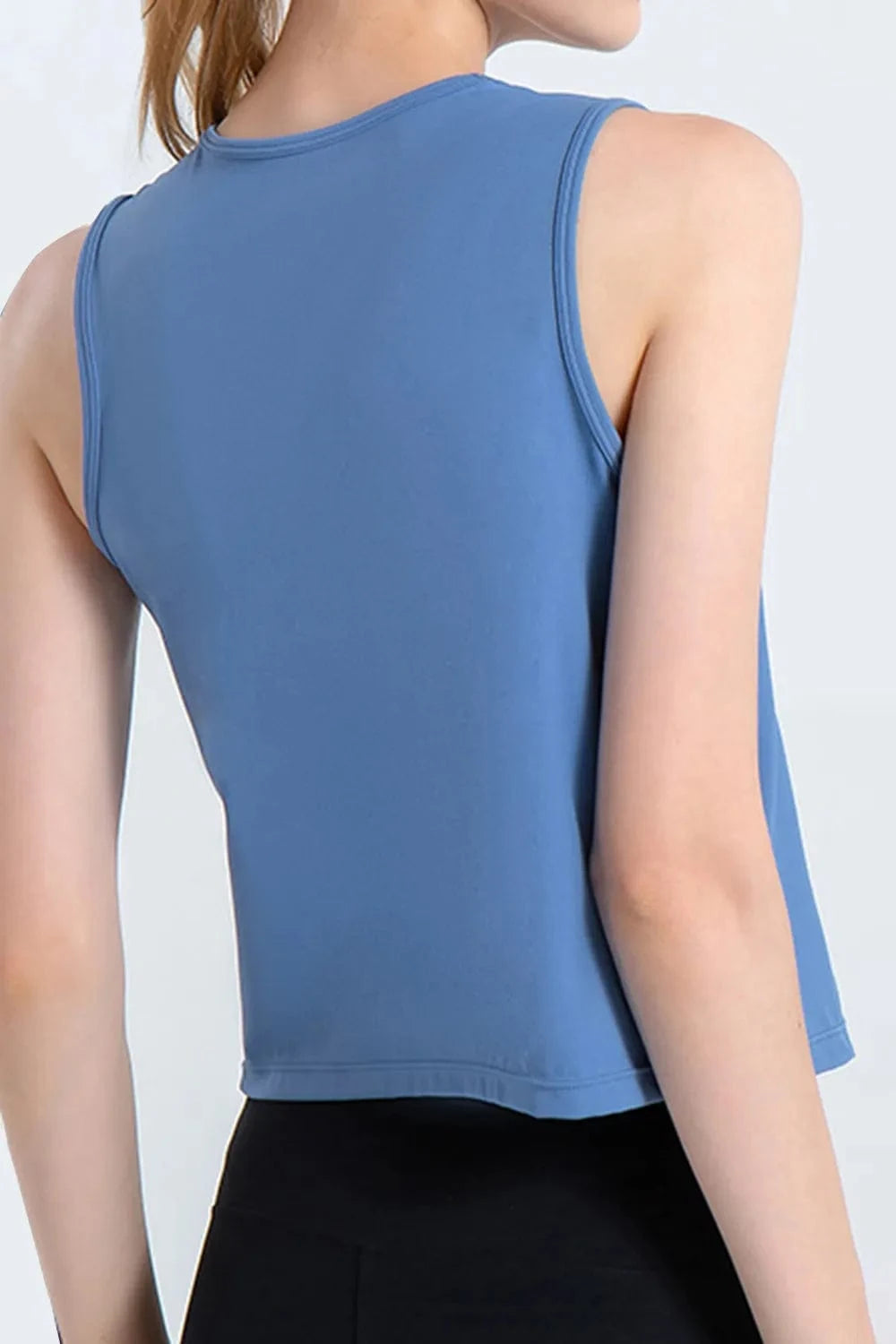 Round Neck Active Tank - ShalayeFashion