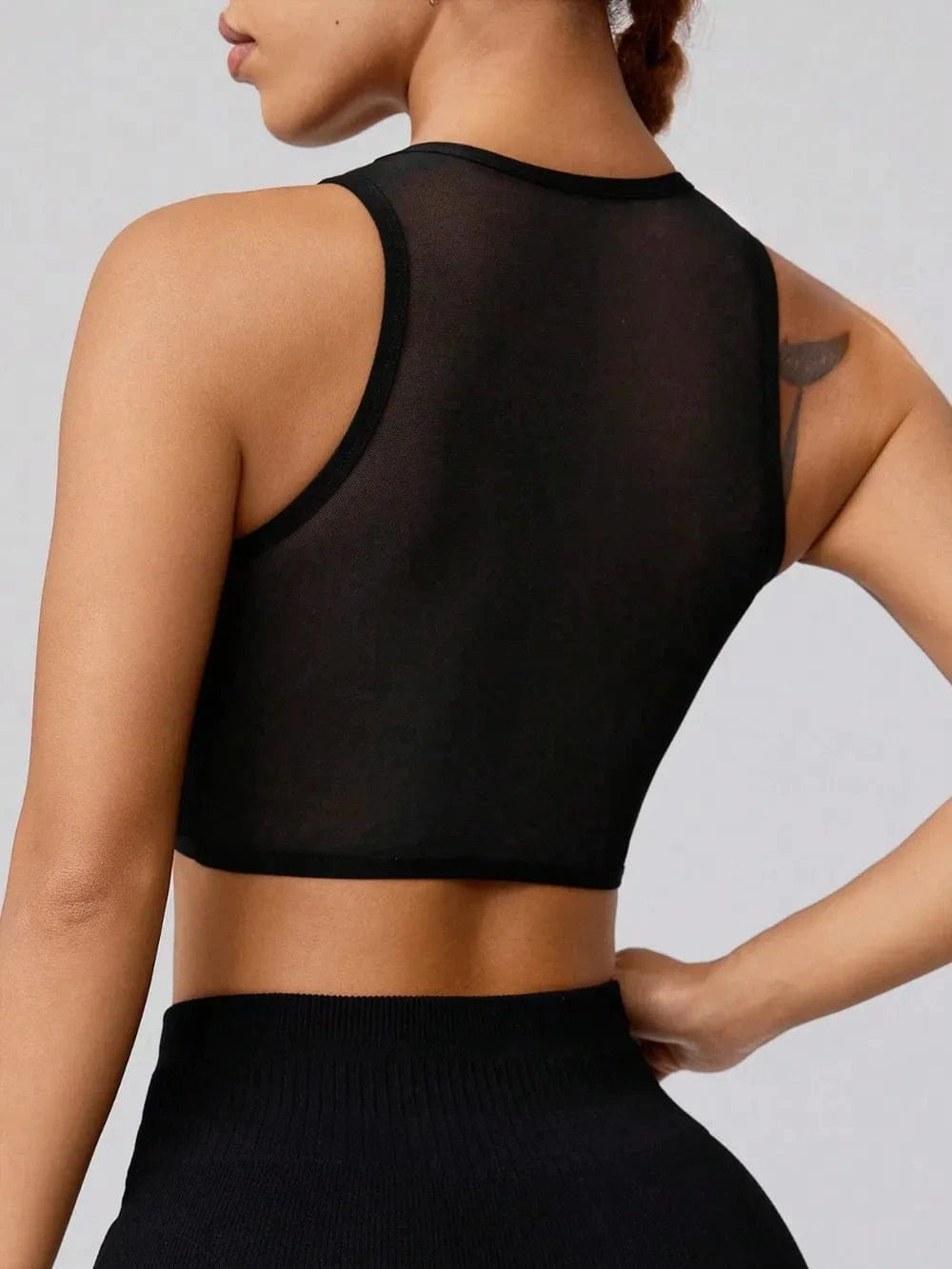 Round Neck Active Tank - ShalayeFashion