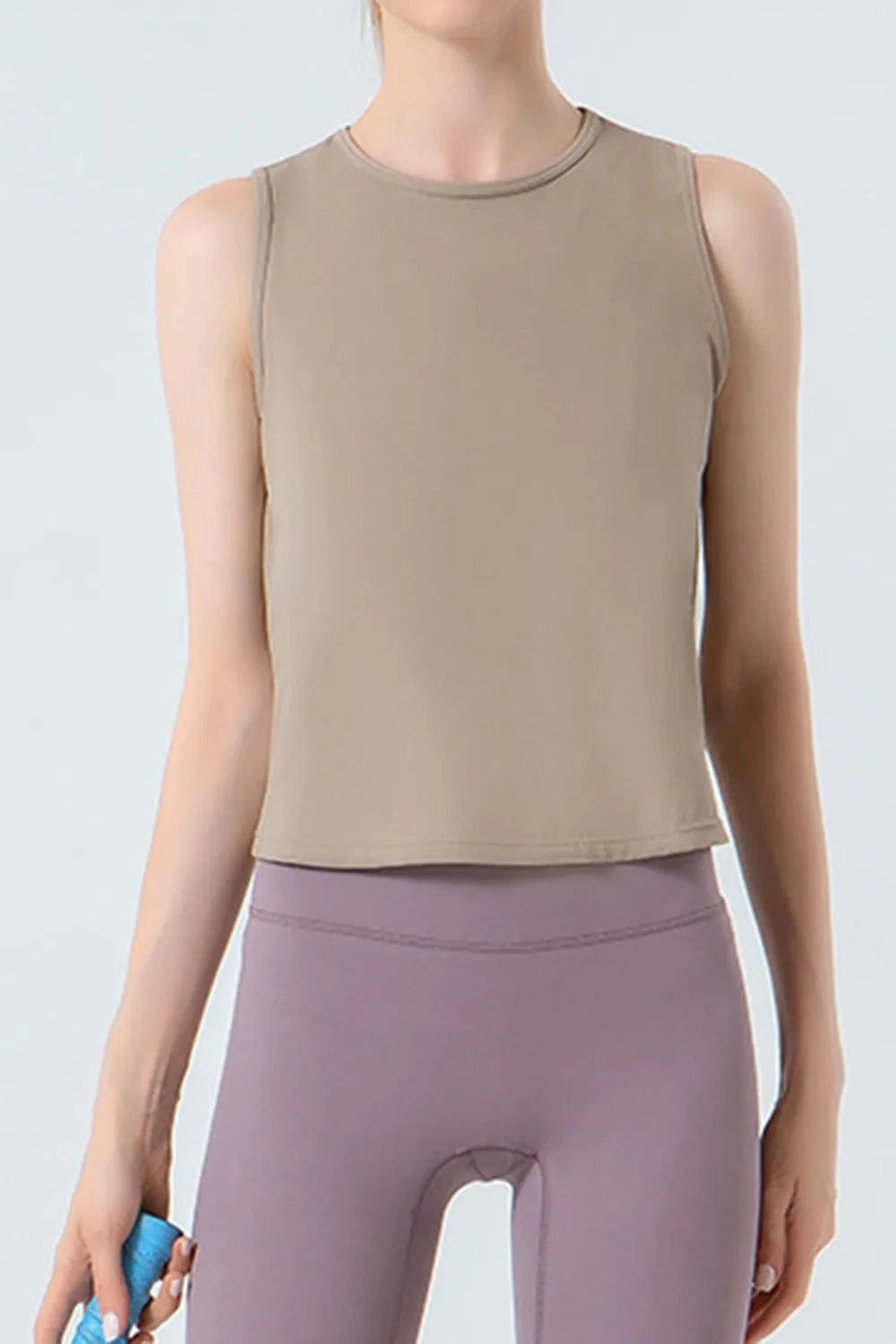Round Neck Active Tank - ShalayeFashion