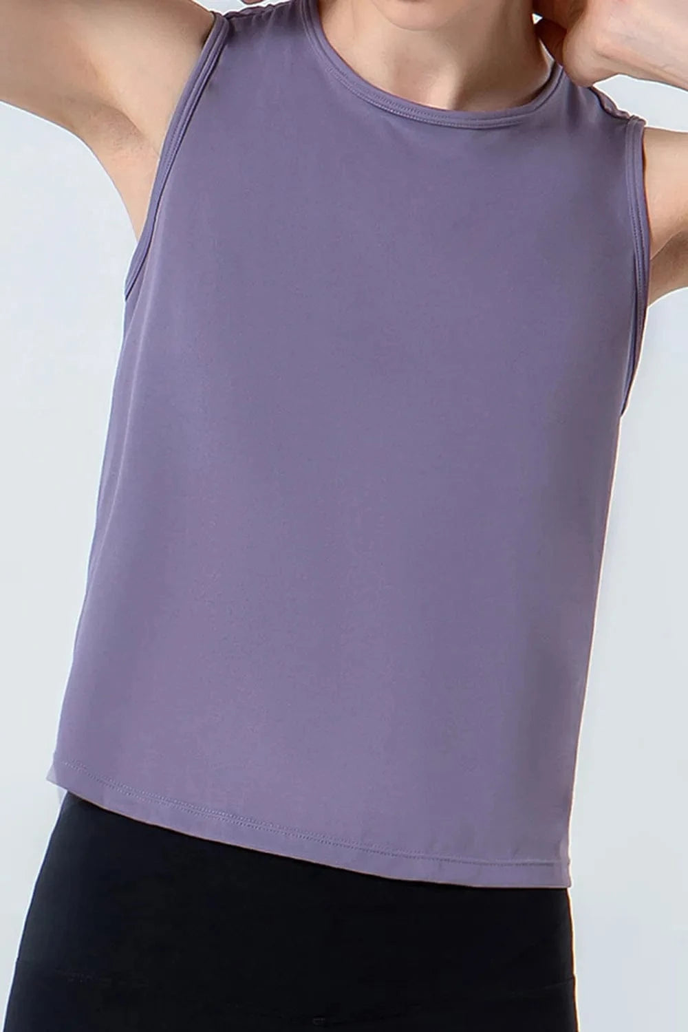 Round Neck Active Tank - ShalayeFashion