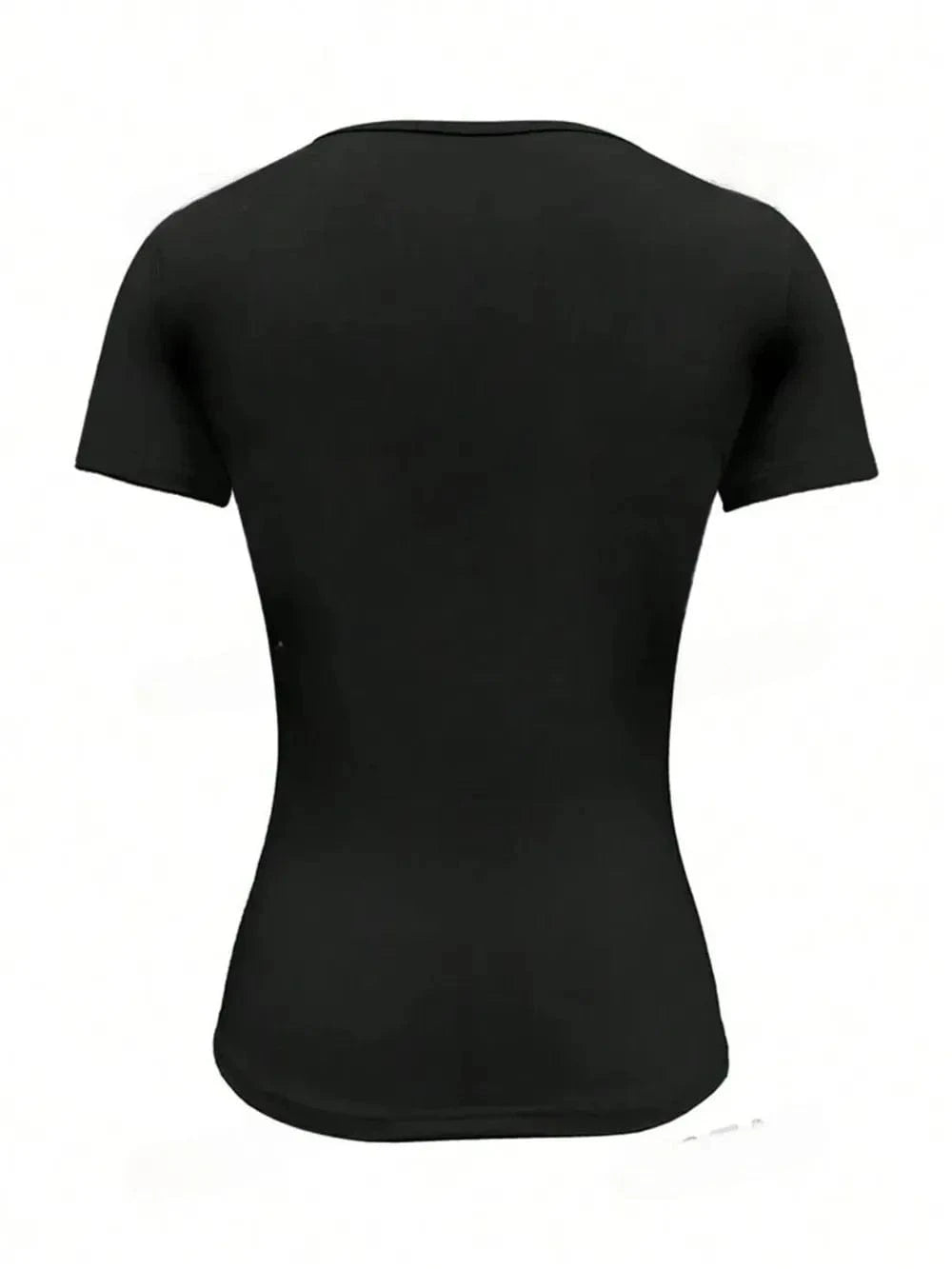 Round Neck Short Sleeve T-Shirt - ShalayeFashion