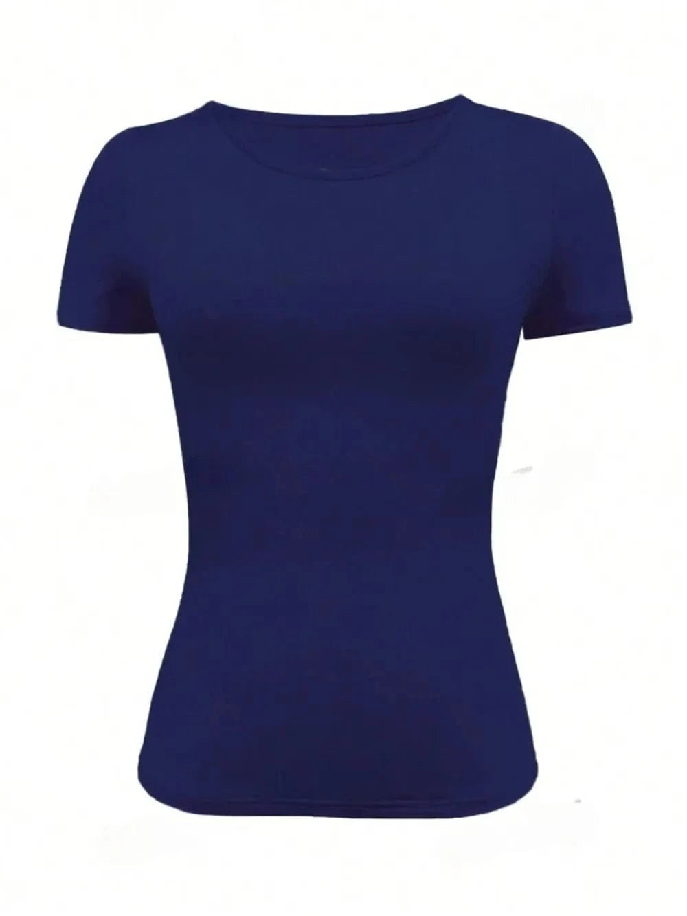 Round Neck Short Sleeve T-Shirt - ShalayeFashion