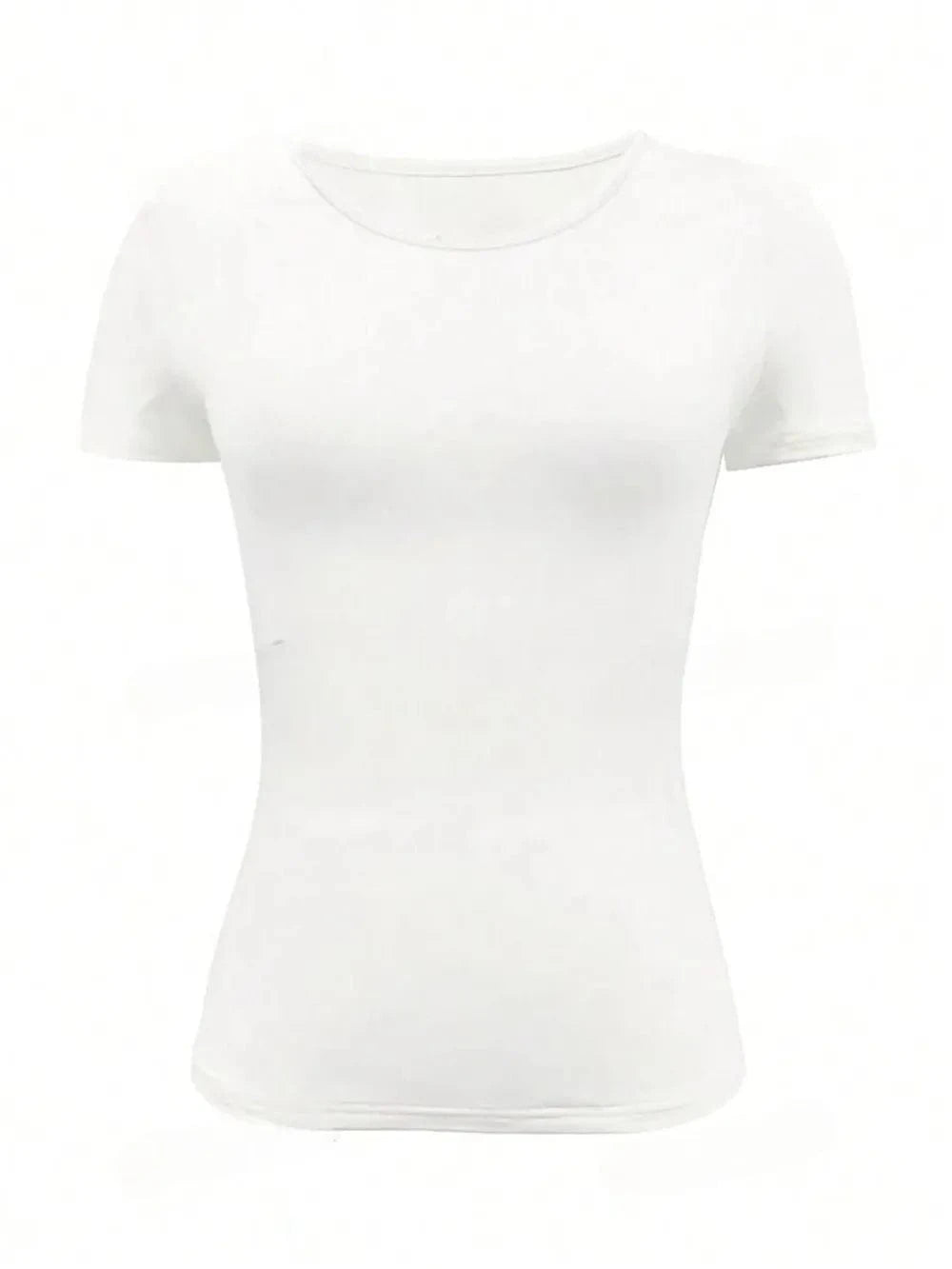 Round Neck Short Sleeve T-Shirt - ShalayeFashion