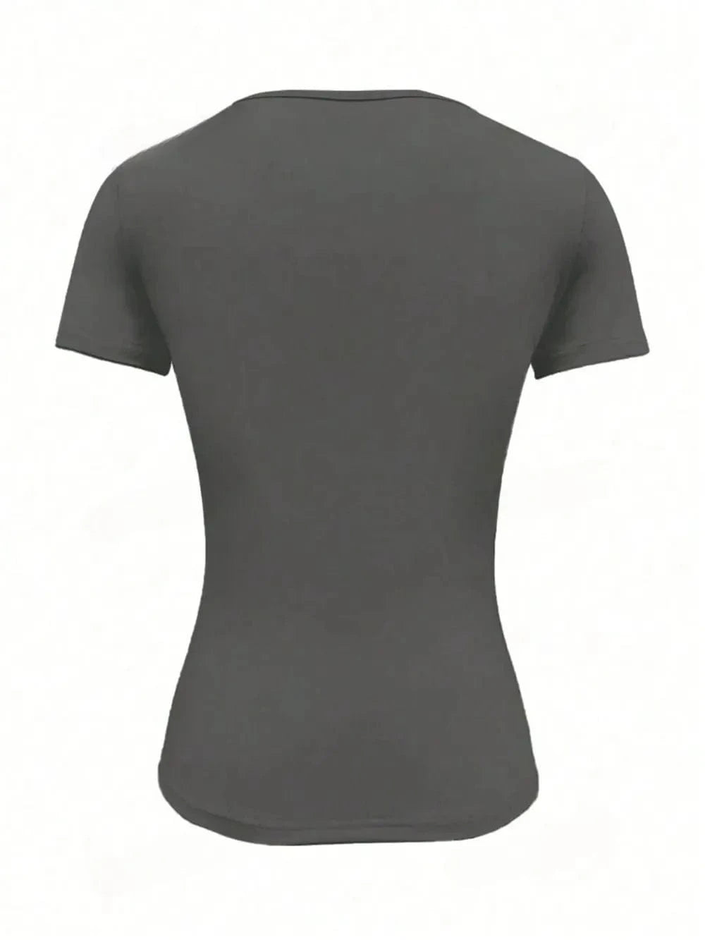 Round Neck Short Sleeve T-Shirt - ShalayeFashion