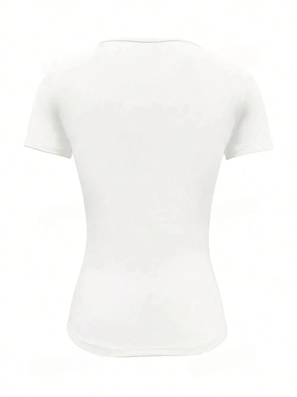 Round Neck Short Sleeve T-Shirt - ShalayeFashion