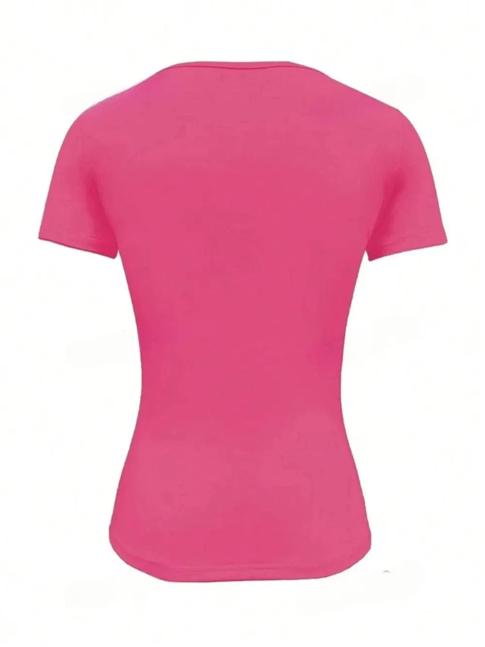 Round Neck Short Sleeve T-Shirt - ShalayeFashion