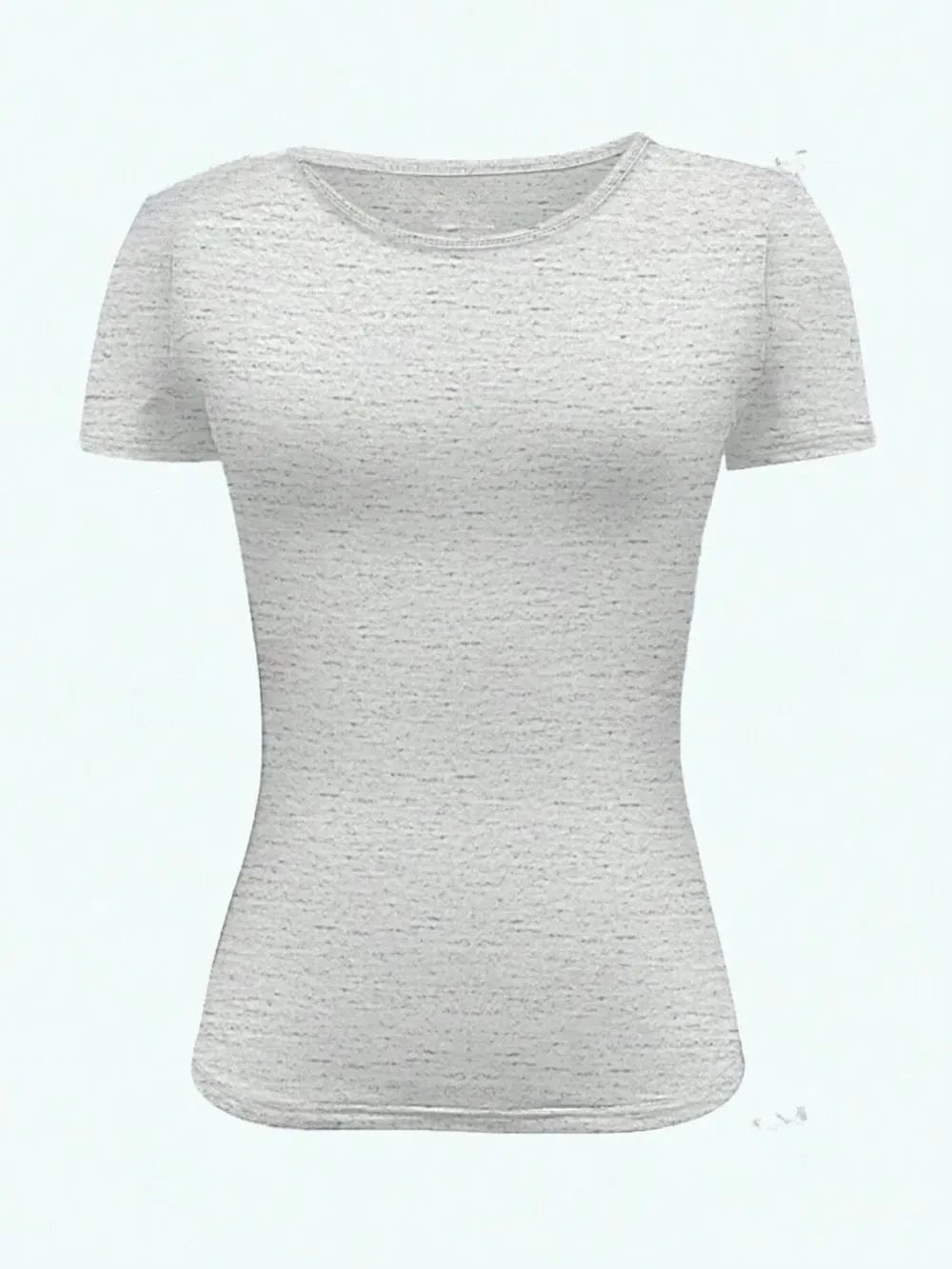 Round Neck Short Sleeve T-Shirt - ShalayeFashion