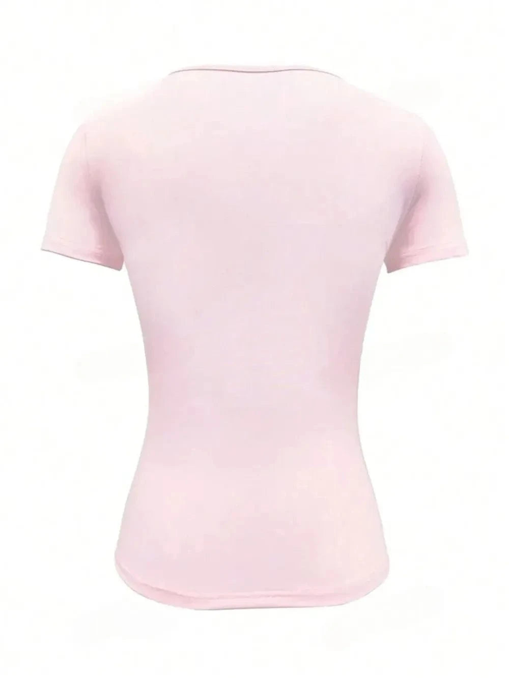 Round Neck Short Sleeve T-Shirt - ShalayeFashion