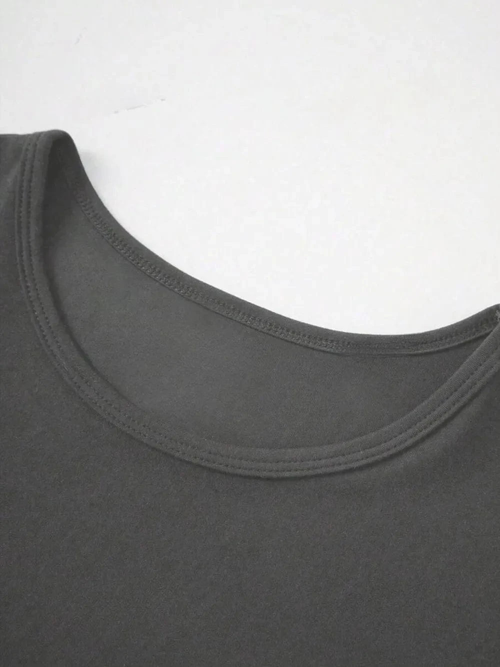 Round Neck Short Sleeve T-Shirt - ShalayeFashion
