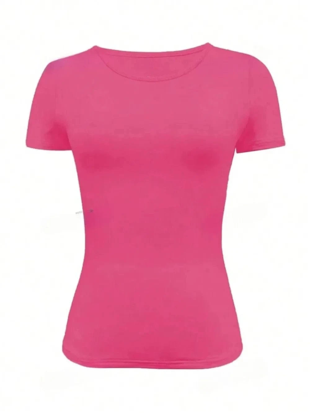 Round Neck Short Sleeve T-Shirt - ShalayeFashion