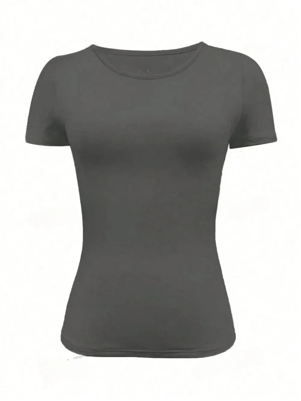 Round Neck Short Sleeve T-Shirt - ShalayeFashion