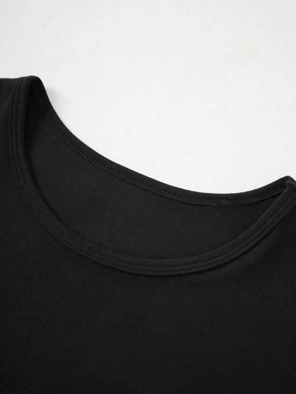 Round Neck Short Sleeve T-Shirt - ShalayeFashion