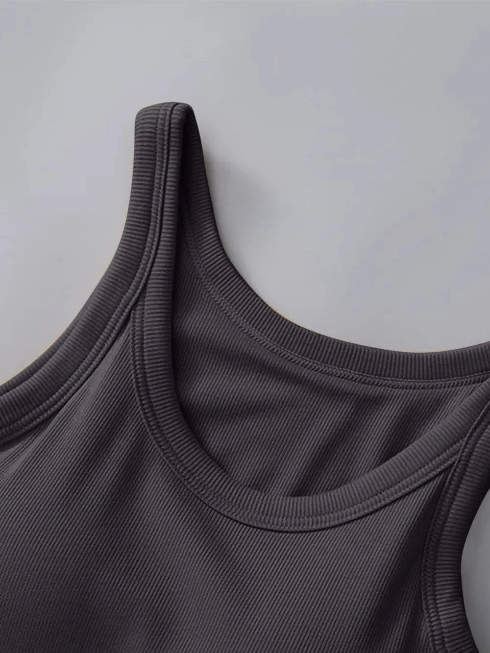 Round Neck Tank with Bra - ShalayeFashion