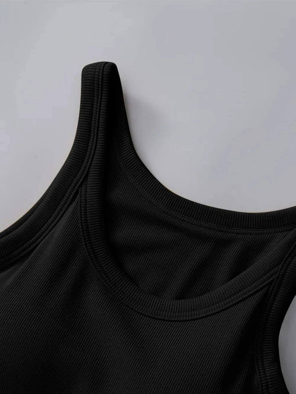 Round Neck Tank with Bra - ShalayeFashion