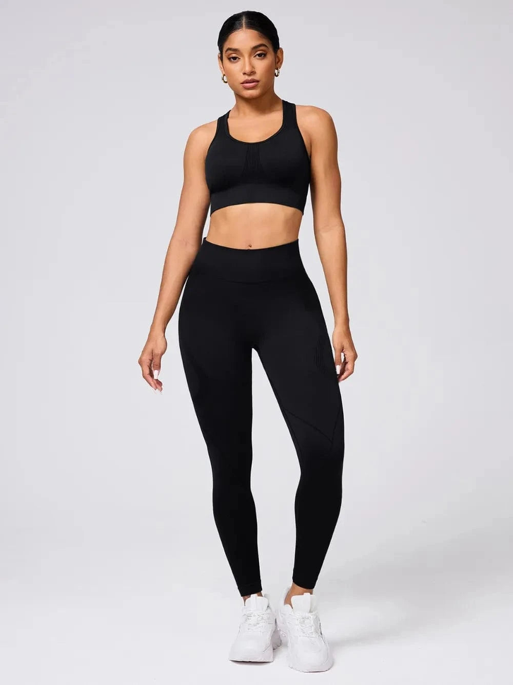 Round Neck Wide Strap Tank and Leggings Active Set - ShalayeFashion