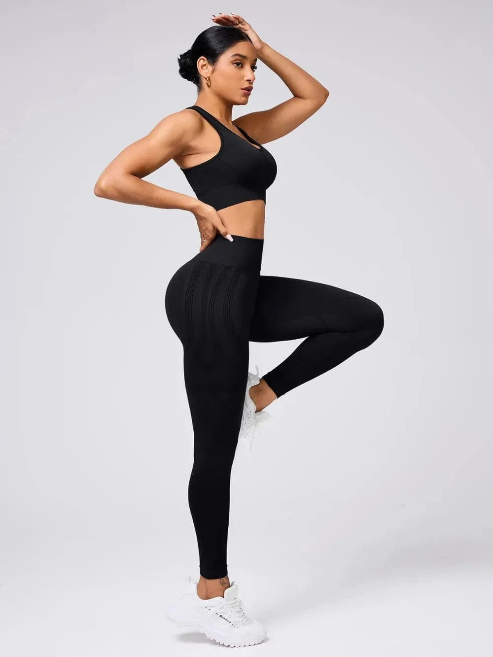 Round Neck Wide Strap Tank and Leggings Active Set - ShalayeFashion