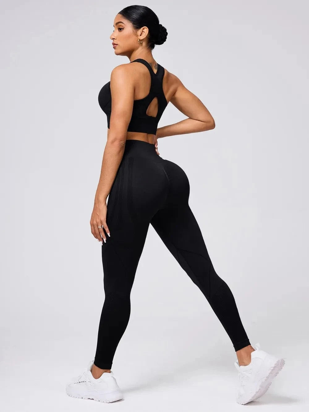 Round Neck Wide Strap Tank and Leggings Active Set - ShalayeFashion