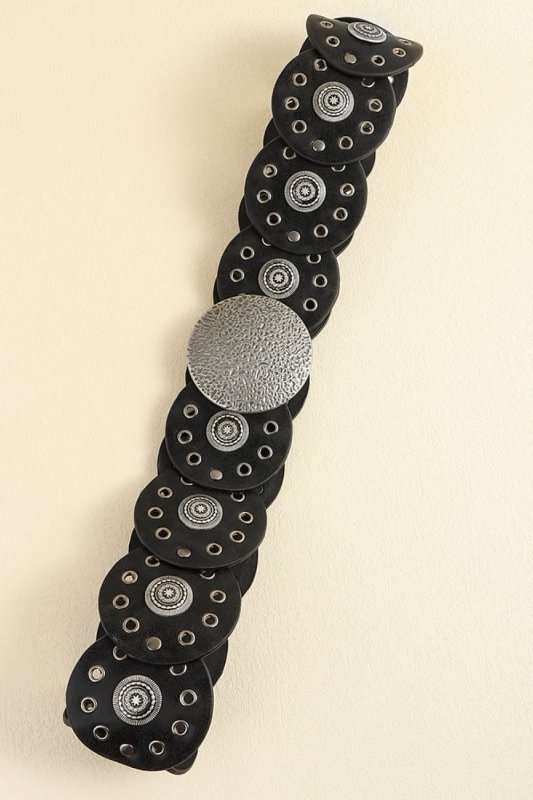 Round Shape PU Leather Belt - ShalayeFashion