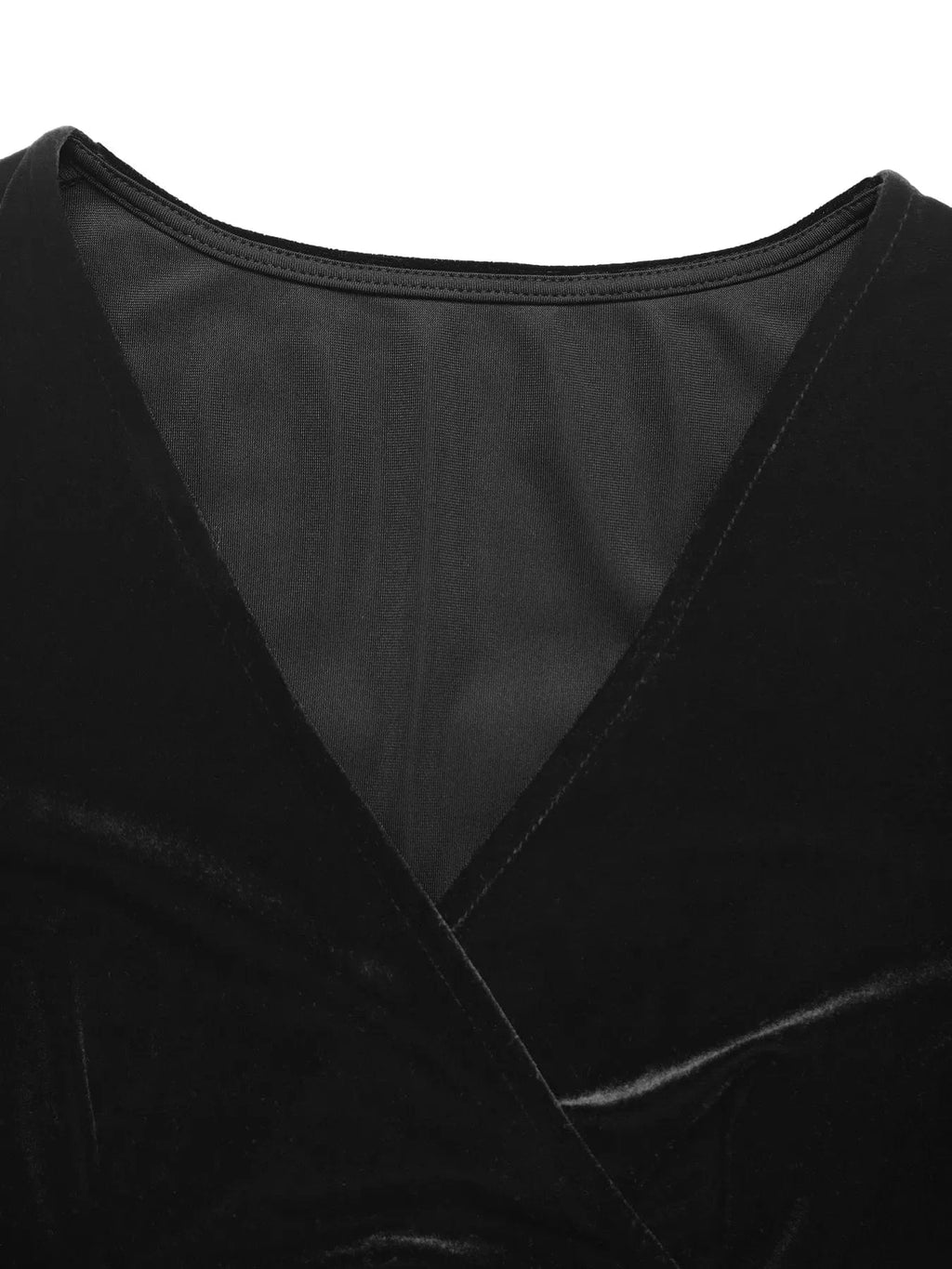 Ruched Surplice Long Sleeve Dress - ShalayeFashion