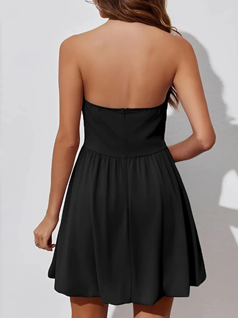 Ruched Tube Mini Dress - ShalayeFashion