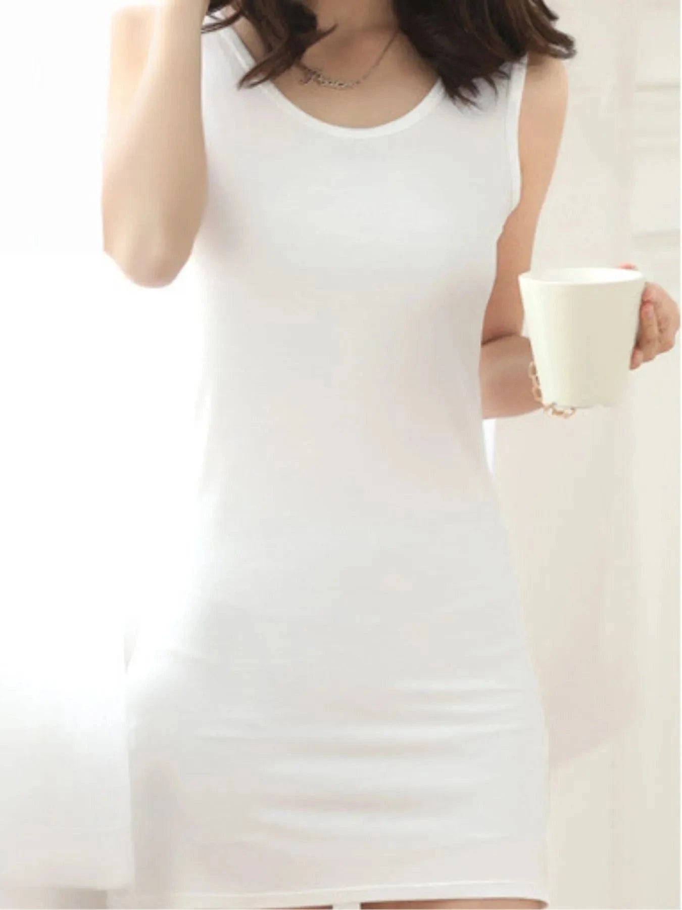 Scoop Neck Mini Dress - ShalayeFashion