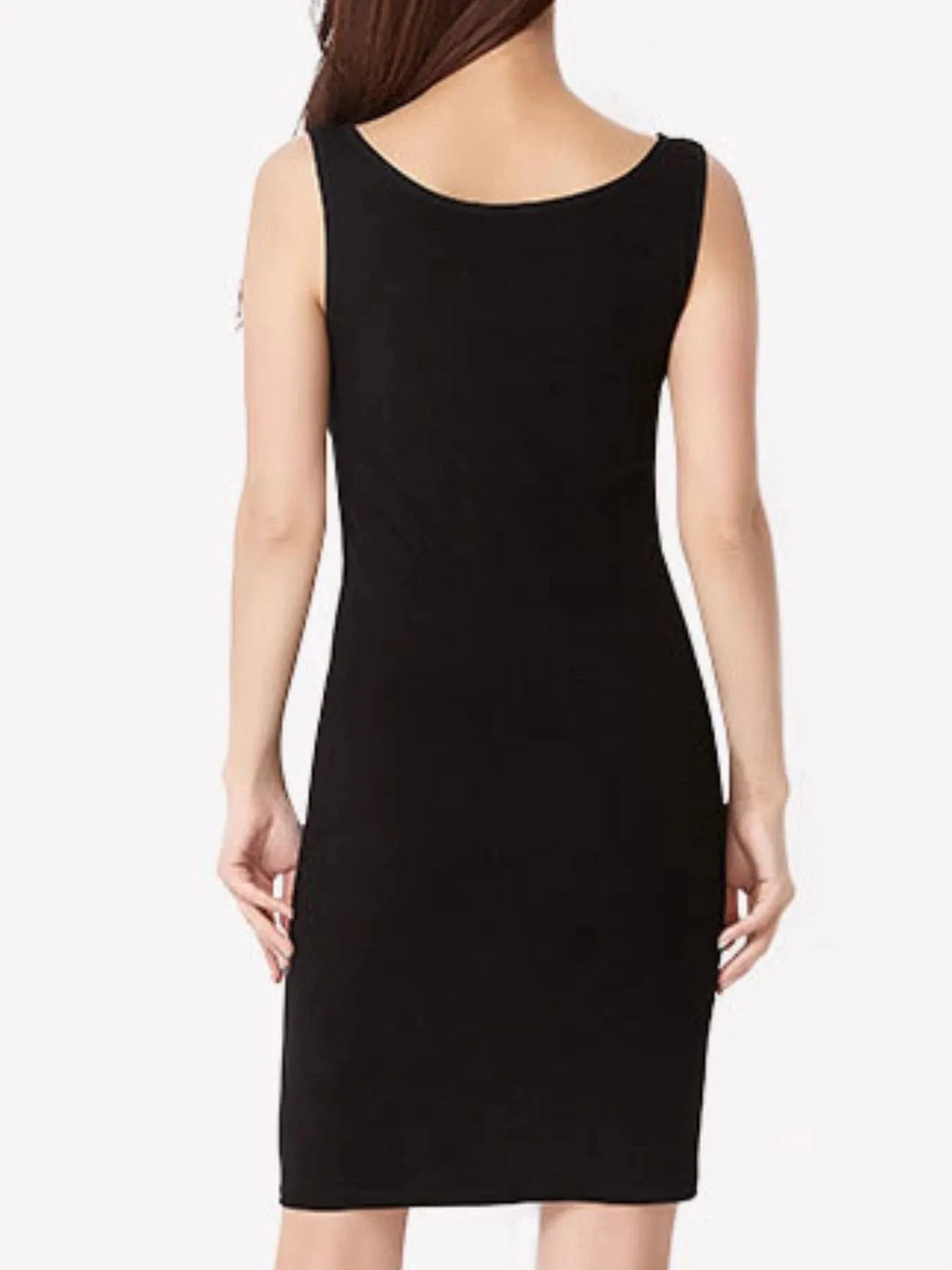 Scoop Neck Mini Dress - ShalayeFashion