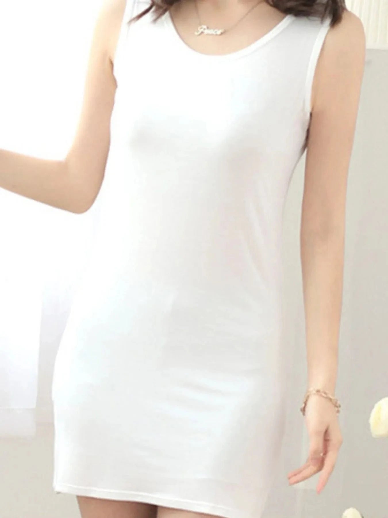 Scoop Neck Mini Dress - ShalayeFashion