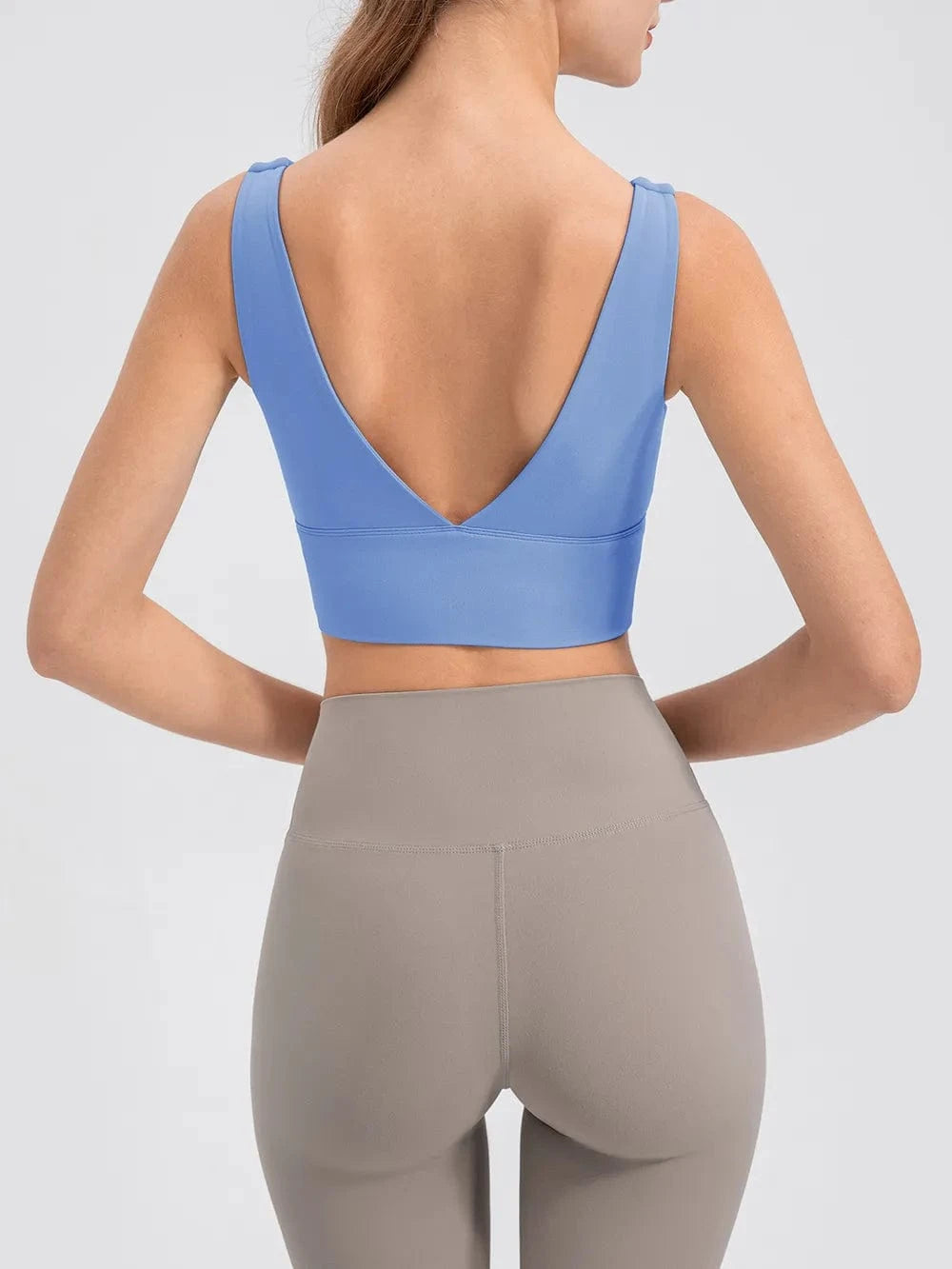 Scoop Neck Wide Strap Active Tank - ShalayeFashion
