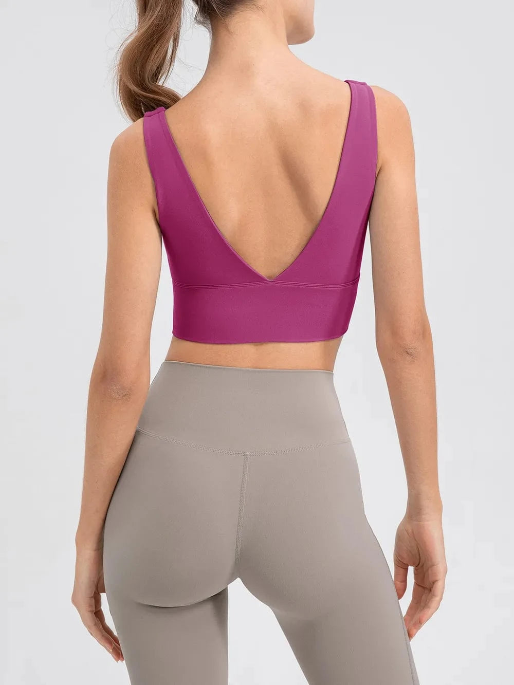 Scoop Neck Wide Strap Active Tank - ShalayeFashion