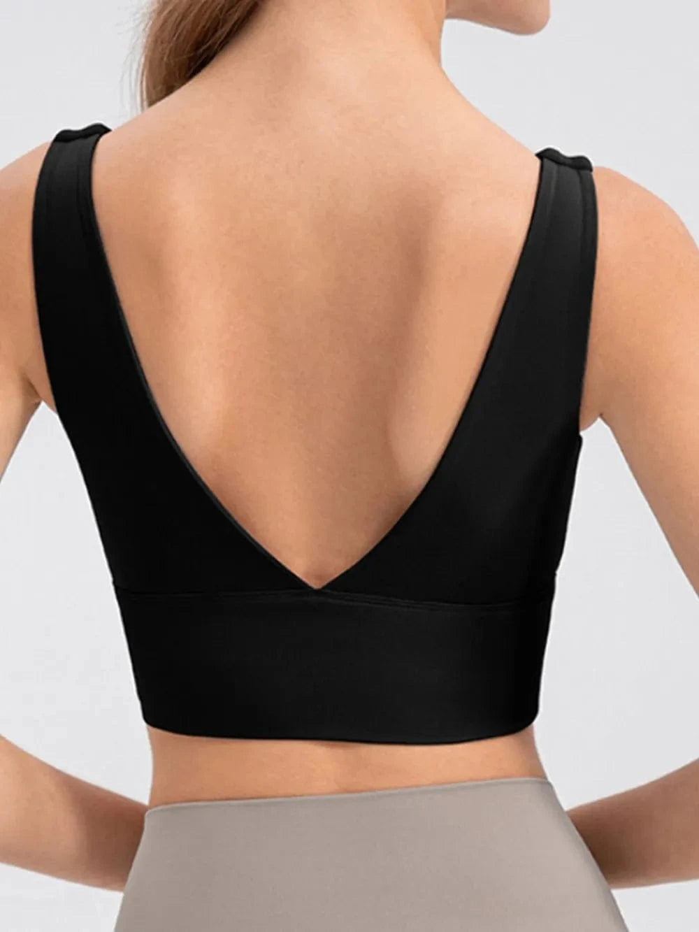 Scoop Neck Wide Strap Active Tank - ShalayeFashion