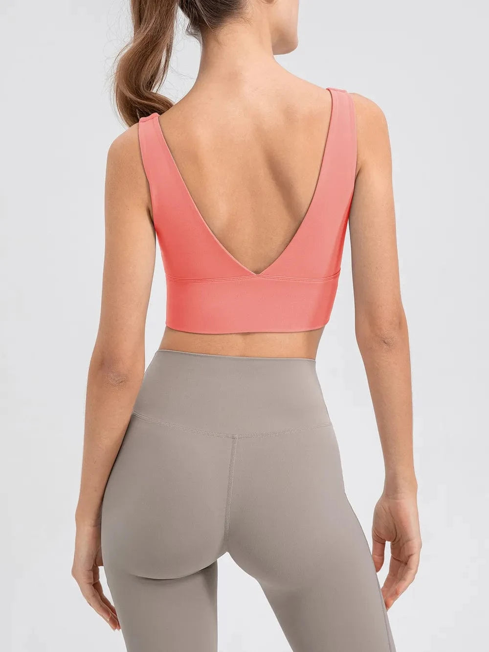 Scoop Neck Wide Strap Active Tank - ShalayeFashion