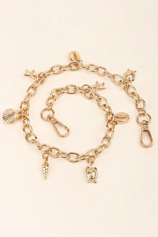 Sea Element Charm Iron Chain Belt - ShalayeFashion