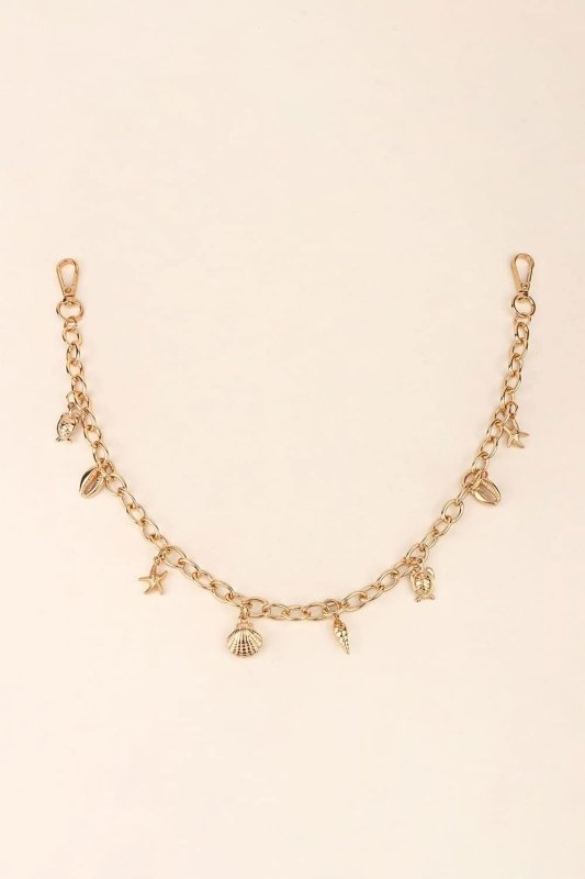 Sea Element Charm Iron Chain Belt - ShalayeFashion