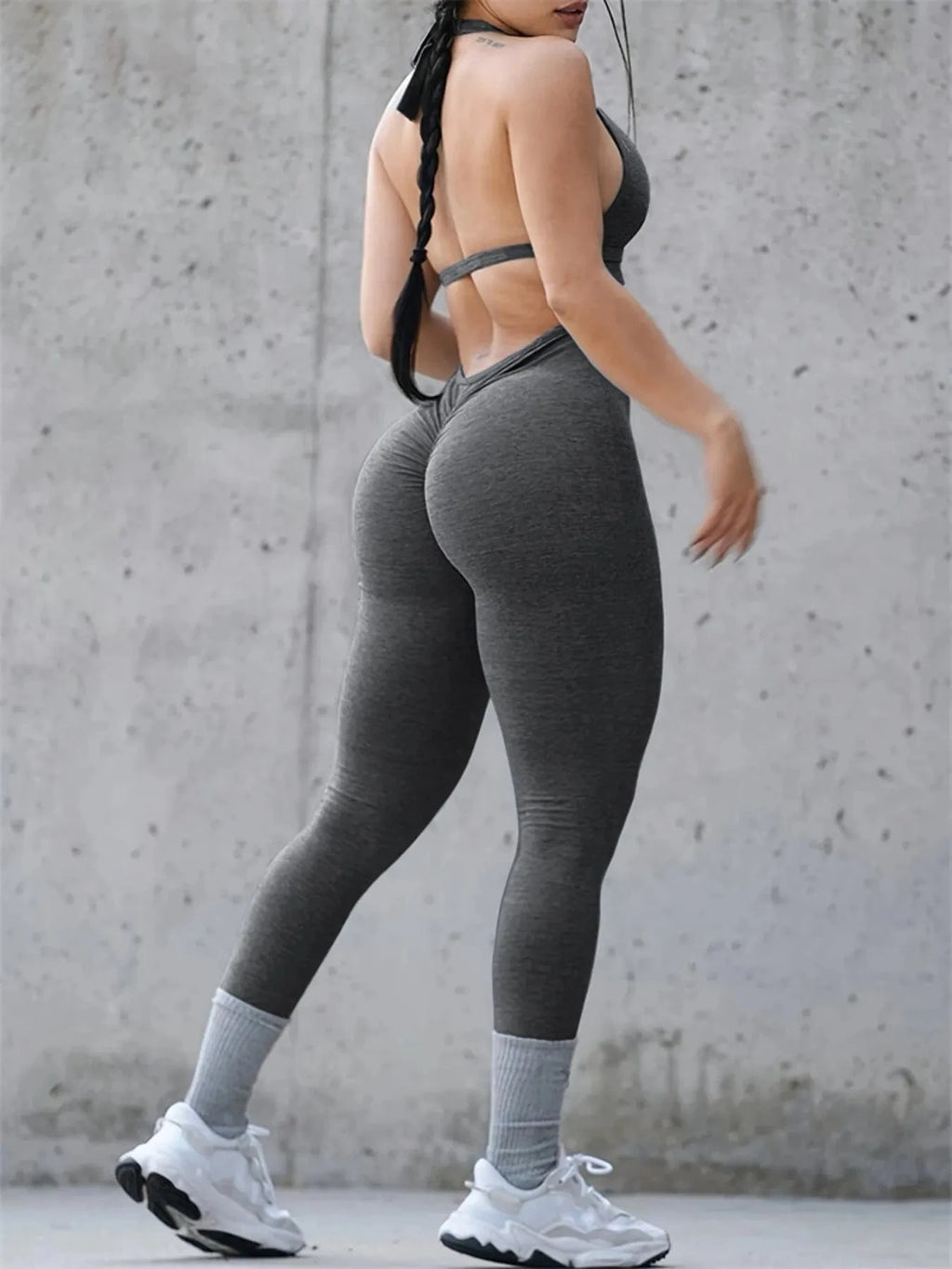 Seamless Active Workout Jumpsuit - ShalayeFashion